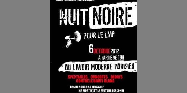 Image:PARIS : Nuit Noire contre la mort annoncée des lieux artistiques (au LMP)